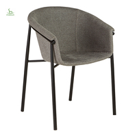 2021 chine En Gros Intérieur Baignoire Bras chaise Meubles Velours Tissu Dinant la Chaise Avec Les Jambes En Métal