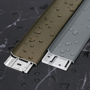 Plinthe en aluminium personnalisée pour centre commercial fort trafic résistant à l'usure pas de déformation coin de montage longue durée de vie pour lampe de barre LED - Product Image 1