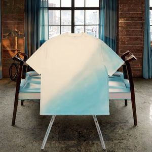 Camisetas de Hombre de Alta Calidad con Logotipo de Marca Personalizado, Tejido de Poliéster/Algodón, Casual, Lisas, Estampadas, Degradado, Teñido Diagonal - Product Image 3