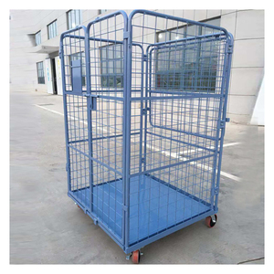 2023 nuovi arrivi carrello in acciaio per il trasporto piattaforma per la vendita regolabile materiale esterno trasferimento carrello contenitore Roll <span class=keywords><strong>Cage</strong></span> - Product Image 5