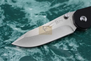 <span class=keywords><strong>Leen</strong></span> มีดพับ EDC 1201-4ราคาคุ้มค่า440C ใบมีดซาตินที่จับ G10กับคลิปกระเป๋าหนังยุทธวิธีตั้งแคมป์กลางแจ้ง EDC TO - Product Image 3