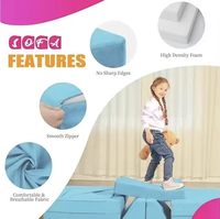 Canapé modulaire moderne pour enfants, grand, en tissu doux, pour jouer au sol, ensemble de jeu pour les enfants de 2 ans et plus, salon