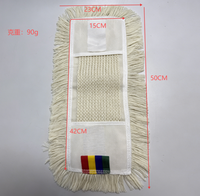 Tête de rechange pour balai serpillère en coton, durable, écologique et réutilisable, à tête plate, pour le dépoussiérage et le nettoyage des sols