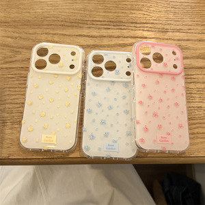 Funda de Teléfono Coreana de Doble Capa con Diseño de Estrellas y Pantalla Completa en Color Crema para iPhone 17 Pro Max 16 15 14 para Chicas - Product Image 3