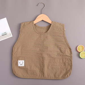 Bavoirs pour bébé de grande taille en tissu Taslon de haute qualité, sans manches, bavoirs pour bébé, <span class=keywords><strong>tablier</strong></span> - Product Image 6