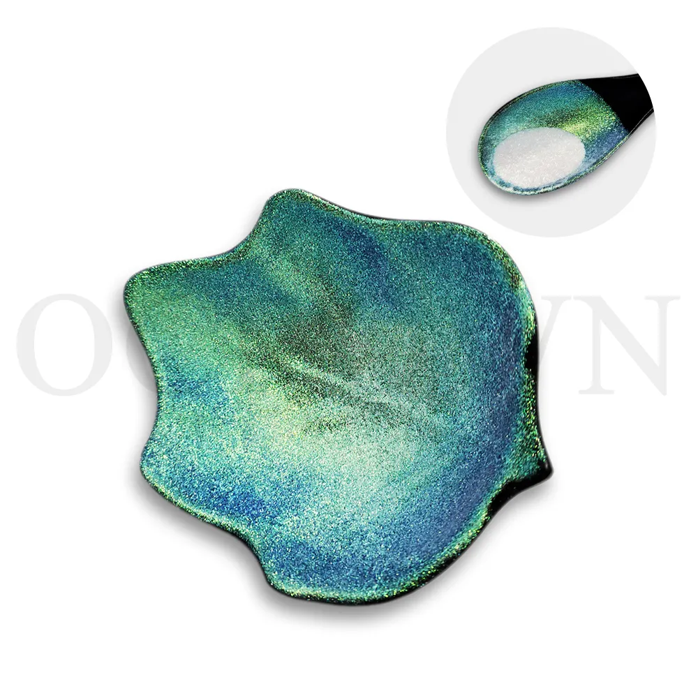 Resin art craft indigo color changing effect duochrome soap make pigment candle used glitter mica pearl powder