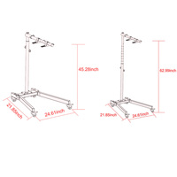 360 °   Support de panneau de luminothérapie LED rouge électrique vertical à levage électrique avec support horizontal complet réglable à télécommande