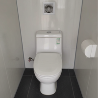 WC Conteneur Portable de Haute Qualité au Design Moderne, Toilettes Mobiles à Bas Prix pour Parc et Maison, Panneau Sandwich Pratique