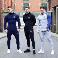 Ensemble de sport à capuche pour homme, Logo personnalisé, musculation, fermeture éclair, collants de basket-ball, Gym, Fitness, course à pied, survêtement, 2021