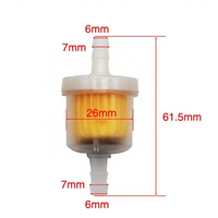 1 Kit de filtres à essence avec Valve de commutation, tuyau de 6mm, robinet de moto