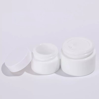 Nouveaux pots en verre cosmétiques 7g-110g avec bouchon à vis blanc et diffuseur à bâtonnets pour crème de soin de la peau