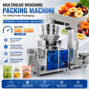 Máquina Empacadora de Bolsas Preformadas de Alta Velocidad para Frutos Secos, Equipo de Llenado y Sellado Doypack con Rendimiento Estable - Product Image 1