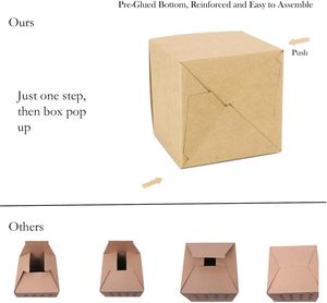 Custom Printing Foldable Counter <b>Cardboard</b> Luxury Kraft Paper Display Box for Packaging - Product Image 3