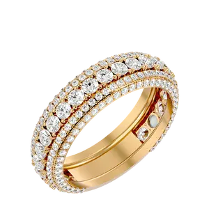Gorgeous 10k Gold Round Diamond Anniversary Wedding Band Ring Available In Rose/Yellow/White Gold