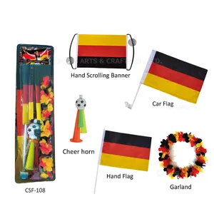 One-stop fan kit matching, flag banners, pull flags, hats