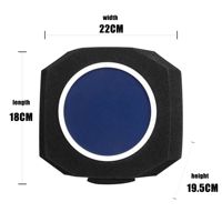 Écran de microphone de studio professionnel PF8 Filtre acoustique Microphone d'enregistrement de bureau Réduction du bruit de l'écran du vent