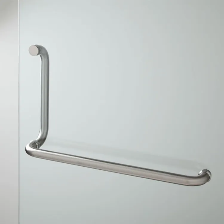 SZG hardware stainless steel handles tempered glass shower screen door long strip pull handle