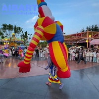 Marionnette gonflable décorative de clown pour événements extérieurs, marionnettes gonflables de Joker de dessin animé à vendre