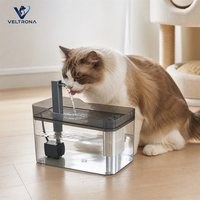 Fontaine à eau pour animaux de compagnie, distributeur automatique pour chat et chien, système de filtration à pompe silencieuse, sans acier inoxydable, vente en gros