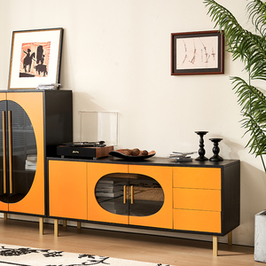 Modern Nordic Modular Kitchen Cabinet and Antique <b>Sideboard</b> With Large Capacity HDF for Dining Living Room <b>Sideboard</b> Cabinet - Product Image 1