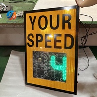 Panneau de Limite de Vitesse en Usine de 23 Ans, Détecteur de Voiture Solaire à Led, Panneau d'Indication de Limite de Vitesse de Ralentissement