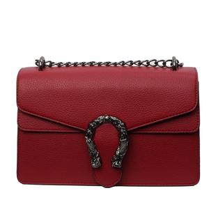 Bolso Retro de gama alta con estampado de Litchi para mujer, bolso Vintage de Color puro con cierre para axilas, pequeño bolso cruzado cuadrado de un solo hombro - Product Image 5