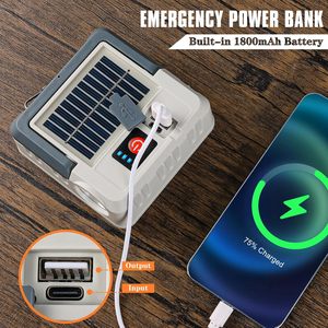 Lanterne solaire portable, 5 modes d'éclairage, lampe torche LED, étanche IPX4, 10000 lumens, pannes de courant, ouragan, randonnée, camping - Product Image 5