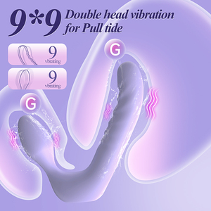 APP Control Remote Double Headed Strap on <b>Vibrator</b> 100% Waterproof 10 <b>Vibration</b> Modes USB Rechargeable Silicone Women's Sex Toy - Product Image 1