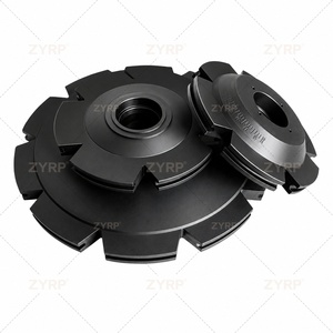 Rueda guía de nylon <span class=keywords><strong>MC</strong></span> de 6 pulgadas para cadena transportadora aérea de procesamiento de aves de corral, rueda transportadora de cadena tipo T - Product Image 3