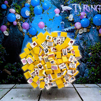 Tuiles de Mahjong Fantaisie – Pièces de jeu pliables de luxe modernes pour les soirées à domicile et le divertissement en casino, idéales pour les collectionneurs