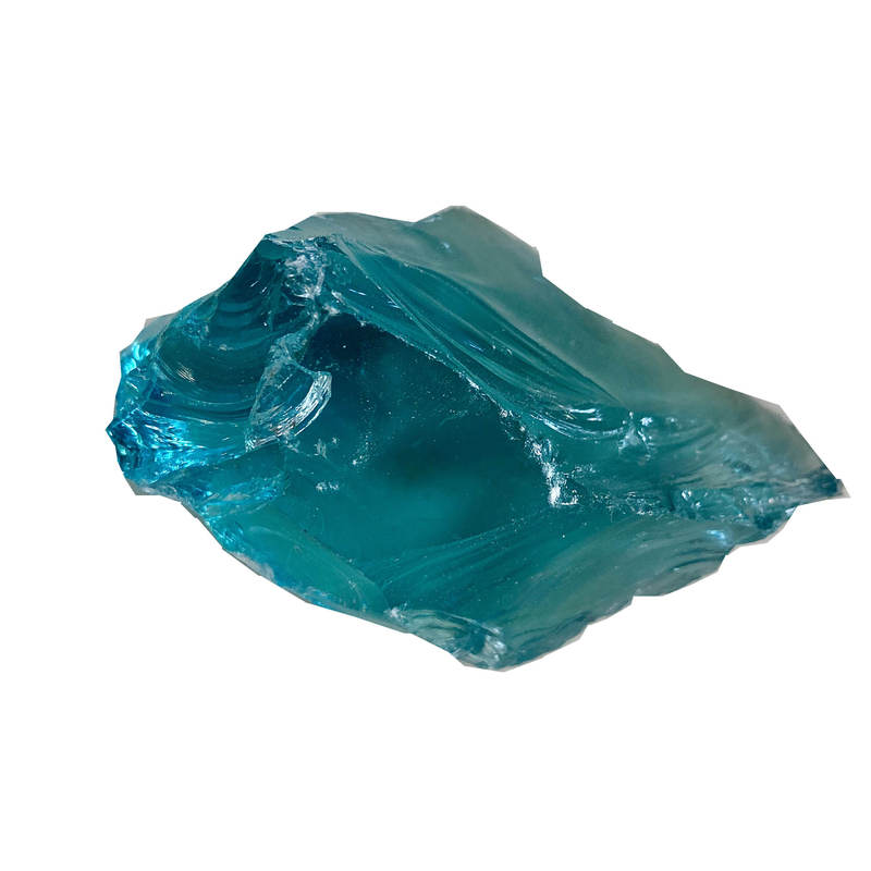 Blue Landscape Colorful Glass Rocks for