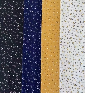 Tissu crêpe extensible dans les 4 sens, motif <span class=keywords><strong>papillon</strong></span>, 95% polyester, 5% élasthanne, pour robe femme, en stock - Product Image 2