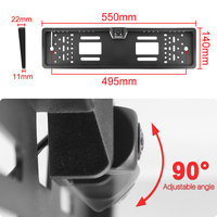 Caméra de recul GreenYi AHD 1080P avec trajectoire dynamique pour cadre de plaque d'immatriculation européenne, pour camion, bus, SUV, pick-up, camping-car