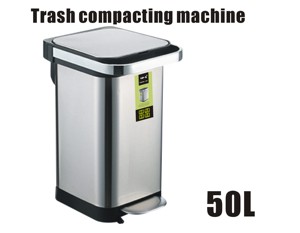 Adee-<span class=keywords><strong>poubelle</strong></span> rectangulaire 40l avec capteur <span class=keywords><strong>de</strong></span> cuisine compressé en acier inoxydable, corbeille rectangulaire, meilleure vente - Product Image 5