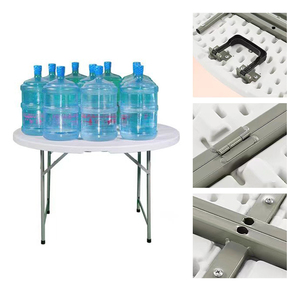 4ft 120cm trắng gấp vòng nhựa ngoài trời bảng cho Tiệc Bàn đám cưới ăn uống vườn sự Kiện Đảng - Product Image 4