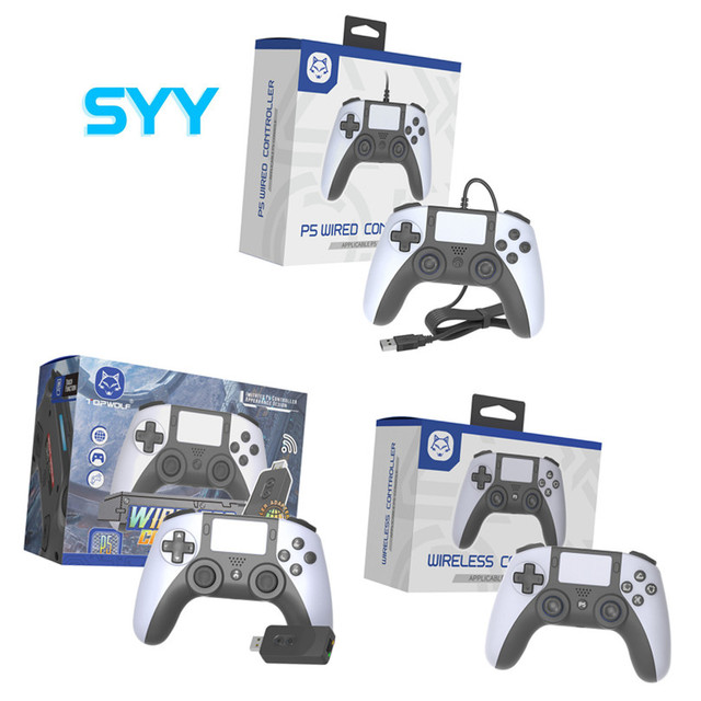 SYY Video Game Controller for PS5 Wireless Wired Option Accessories