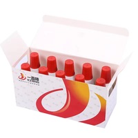EZBNG encre noire/rouge/bleue de bonne qualité, encre à base d'eau à séchage rapide, tampon d'encre pour tissu métallique en plastique 25ml