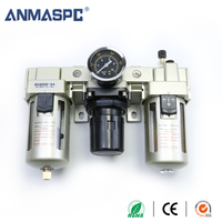 Separador Triple de Aceite y Agua Serie AC4000, Separador de Aceite y Agua para Compresor de Aire AC4000-04, Válvula Reguladora de Presión de Aire, Filtro