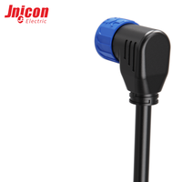 Connecteur en nylon surmoulé étanche IP67 à 3 broches, sans câble, fiche circulaire pour câblage d'équipements industriels extérieurs