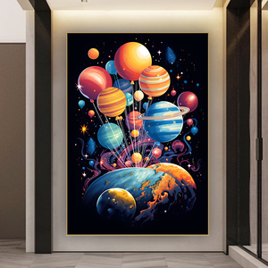 Hombre espacial planeta e-sports Hotel arte <span class=keywords><strong>de</strong></span> la pared decoración pintura sala <span class=keywords><strong>de</strong></span> estar bar <span class=keywords><strong>Internet</strong></span> café pintura <span class=keywords><strong>de</strong></span> porcelana <span class=keywords><strong>de</strong></span> cristal - Product Image 4