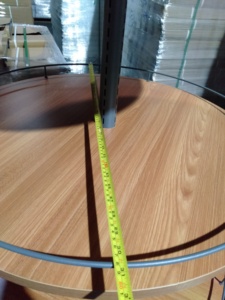Boutique génial rond en <span class=keywords><strong>bois</strong></span> étagère en métal - Product Image 5