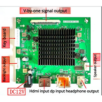 Adaptador de Placa Controladora Chipboard Shiyingku DP a V-by-One/EDP/VBO 4K, Resoluciones Múltiples 4K60Hz, Compatible con Varias Pantallas VBO 2K y 4K