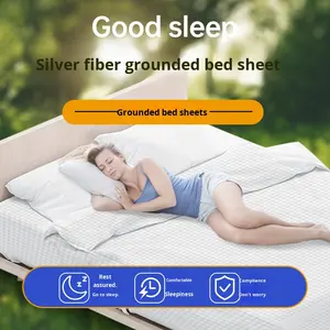 Fabricante <span class=keywords><strong>de</strong></span> productos <span class=keywords><strong>de</strong></span> conexión a tierra, Sábana bajera ajustable antiestática para dormir, transpirable, ultrasuave, ecológica, para el hogar - Product Image 3