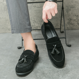 Zapatos Casuales de Gamuza Sintética con <span class=keywords><strong>Borlas</strong></span>, Diseño Formal, Zapatos <span class=keywords><strong>Mocasines</strong></span> Planos Duraderos y de Gran Venta para <span class=keywords><strong>Hombre</strong></span> - Product Image 5