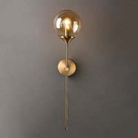 Applique Murale LED Moderne Minimaliste en Fer et Verre - Design Nordique Créatif pour Salon, Chambre, Chevet, Couloir et Allée en Face de Miroir