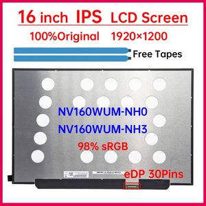 شاشة LCD للكمبيوتر المحمول مقاس 16 بوصة طراز NV160WUM NH0 NV160WUM-NH0 NV160WUM-NH3 007QS4-1 لوحة عرض ماتريكس بدقة 1920×1200 EDP 30 دبوس بدون خاصية اللمس - Product Image 2