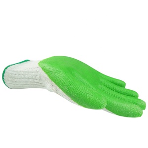 CITICITY 10 Gauge Green Latex Coated Heat Resistant <b>Moisture</b>-Wicking Machine Washable Knit Wrist Cuff <b>Gloves</b> for Safety - Product Image 5