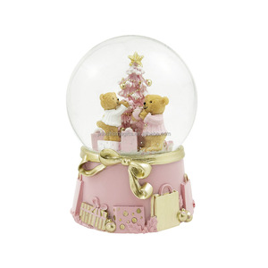 Globo di Neve Musicale con Orsacchiotto Rosa - Regalo Preferito dai Bambini <span class=keywords><strong>per</strong></span> Capodanno, Globo d'Acqua con Carillon - Globo di Neve Natalizio - Product Image 3