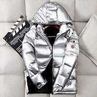 Veste matelassée à capuche zippée pour homme, tendance, design personnalisé, confortable, grande taille, imperméable, coupe-vent, chaude, pour l'extérieur