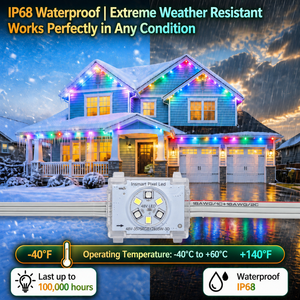 48V Rgbw Pixel <b>Point</b> <b>Lights</b> 400ft 500ft IP68 Waterproof Permanent Outdoor Christmas Decorative Lighting for Residential - Product Image 2